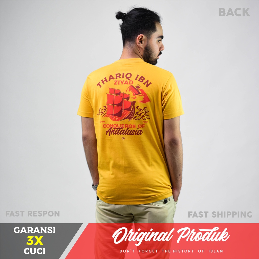 KAOS QAF THARIQ IBN ZIYAD - Original Kaos Qaf Moeslem Apparel