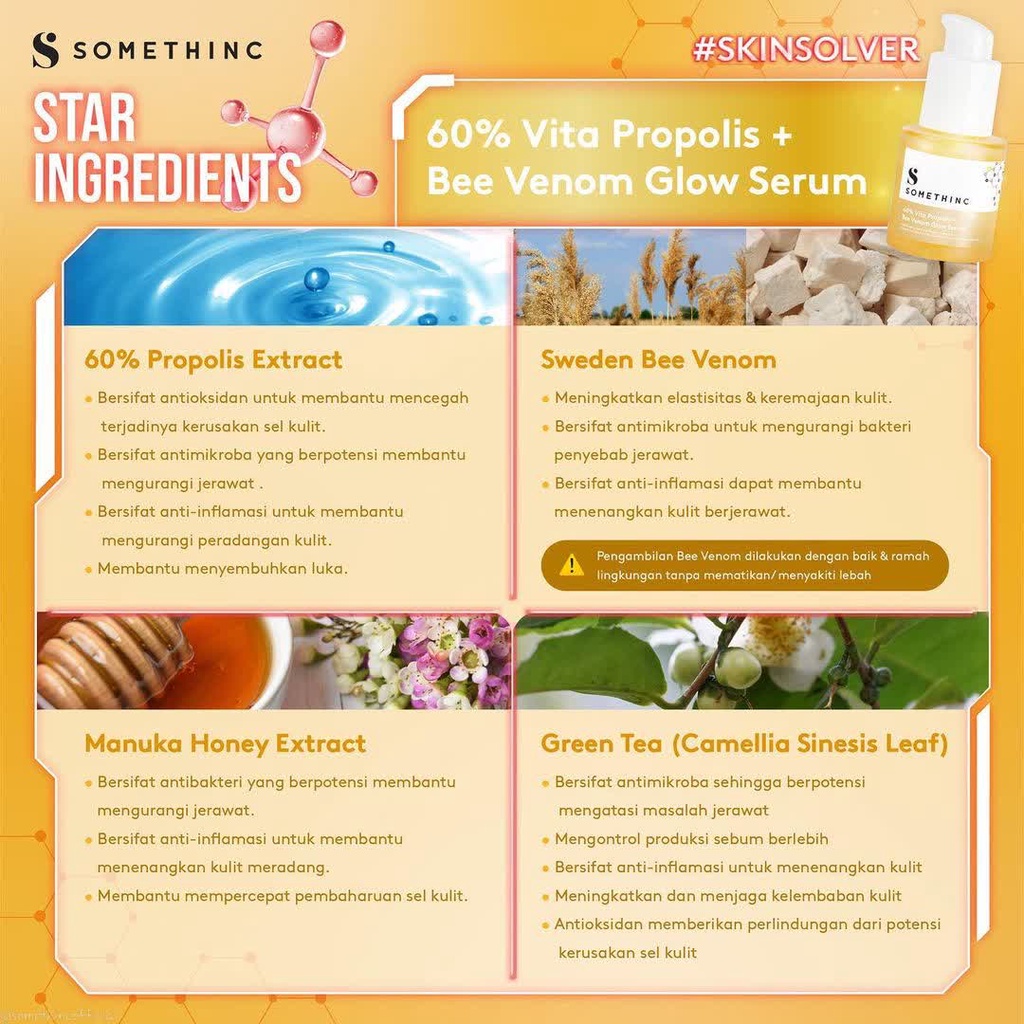 [NEW] SOMETHINC 60% Vita Propolis + Bee Venom Glow