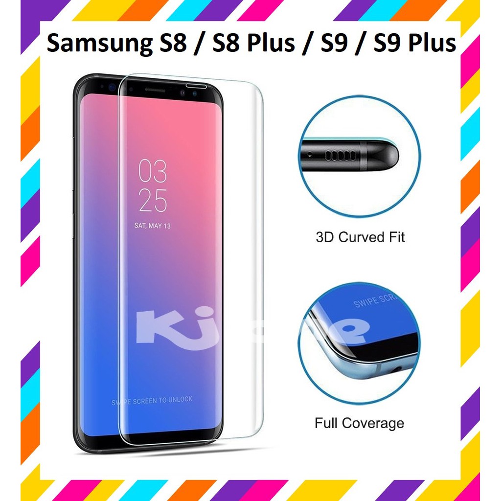 Tempered Glass Temper Glas Samsung S8 Plus S9 Plus Full Lem Plus Super