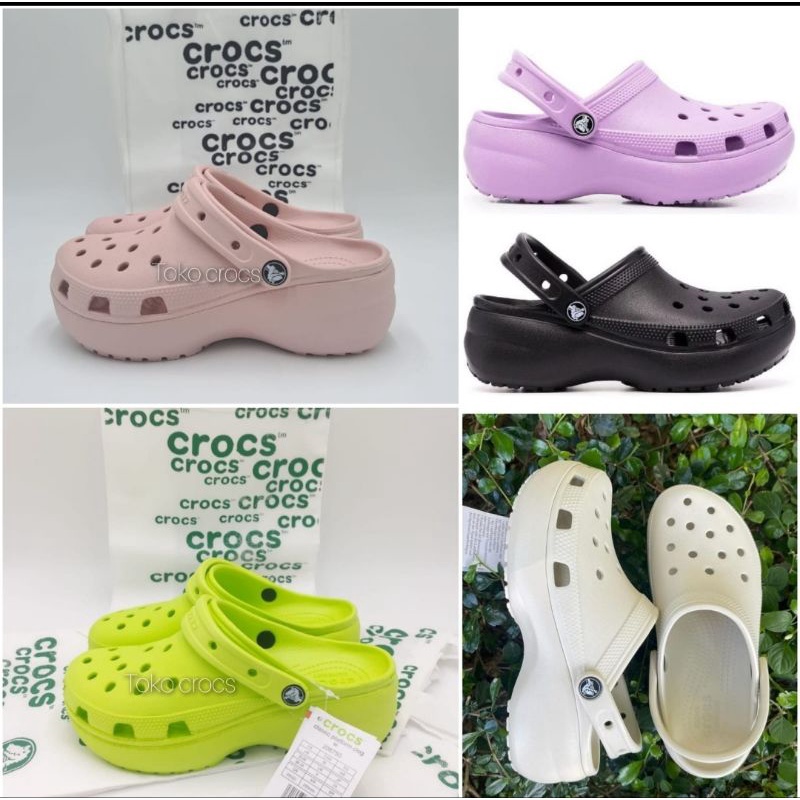 Crocs Platform clog / Crocs Classic Clog Platform / Sandal Wanita Crocs / Crocs Wanita