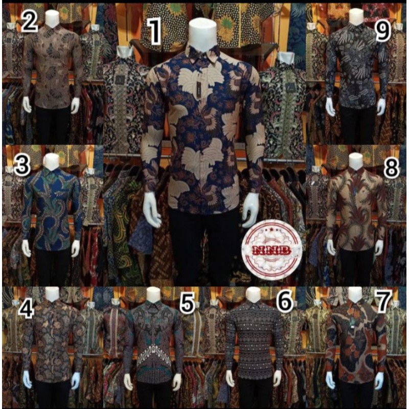 Batik Pria Lengan Panjang Slimfit Modern Batik Pria Lengan Panjang Slim Fit