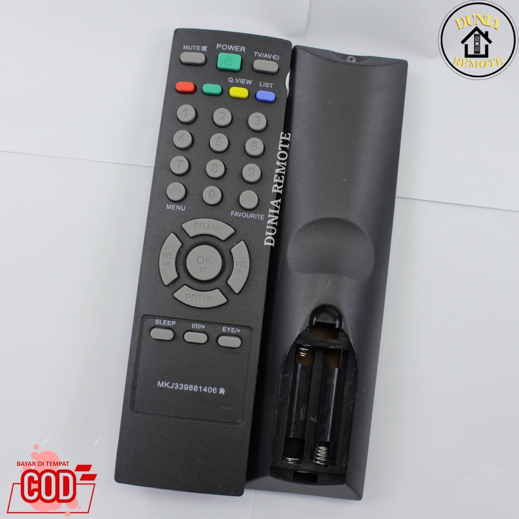 Remot / Remote LG TV TABUNG SLIM FLAT Blackpearl 1406 TANPA setting