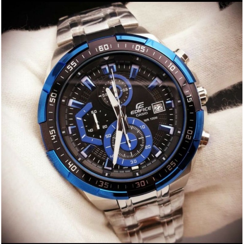 Jam tangan pria CASIO EDIFICE EFR-539D-1A2V batre, include box fullset