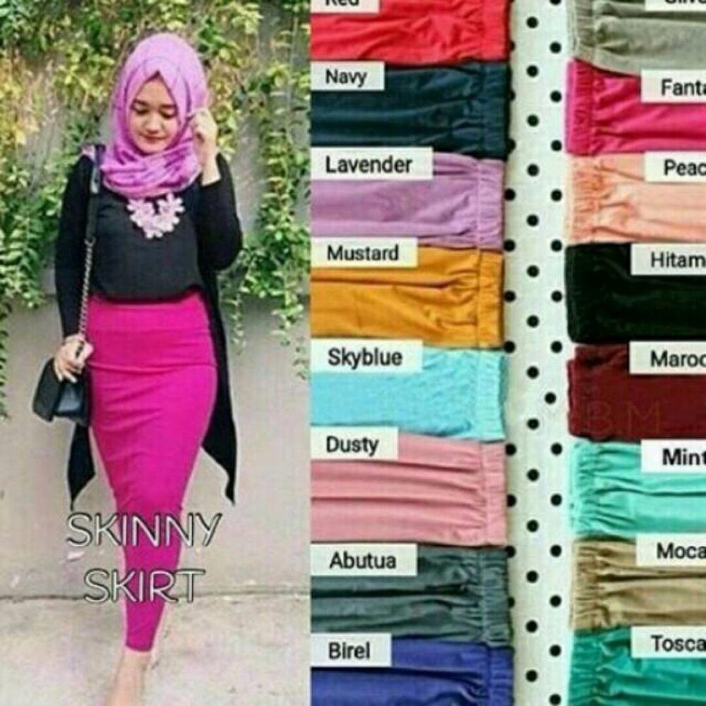 Rok Skinny Skirt Rok Pensil Spandex