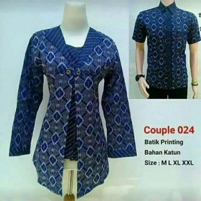 Maura Couple - Sania Ruffle Batik Couple Ori Ndoro Jowi Dnt Garansi