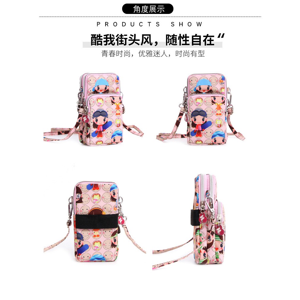 1001 IMPORT TAS DOMPET MINI  WANITA HARAJUKU WATERPROOF !!! - 3 VARIASI