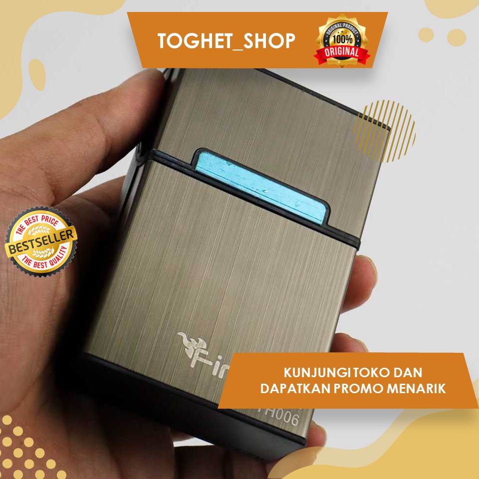 Kotak Bungkus Rokok Elegan Aluminium Cigarette Case Kotak Penyimpan Dan Pengaman Rokok Portabel
