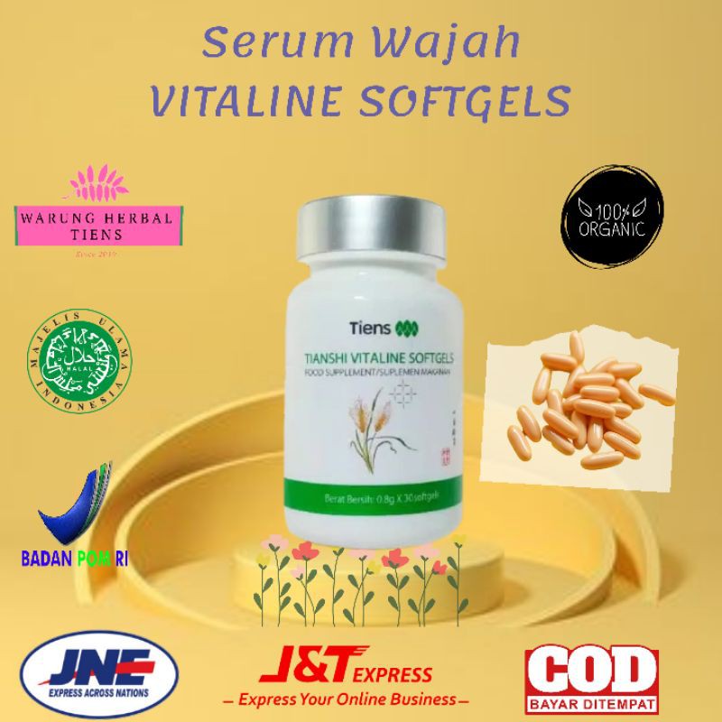 VITALINE SOFTGEL|| SERUM PENGHILANG BEKAS LUKA Wajah dan Pencerah Bibir Alami