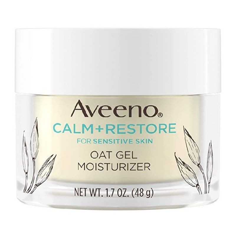 Aveeno Calm+Restore Oat Gel Moisturizer For Sensitive Skin 48g