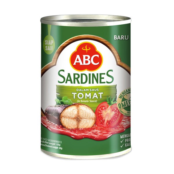 

ABC Sardines Tomato Sauce 155gr - Ikan Sarden Saus Tomat