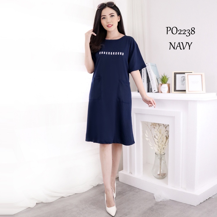 DRESS PENDEK WANITA LD110-DRESS SAKU