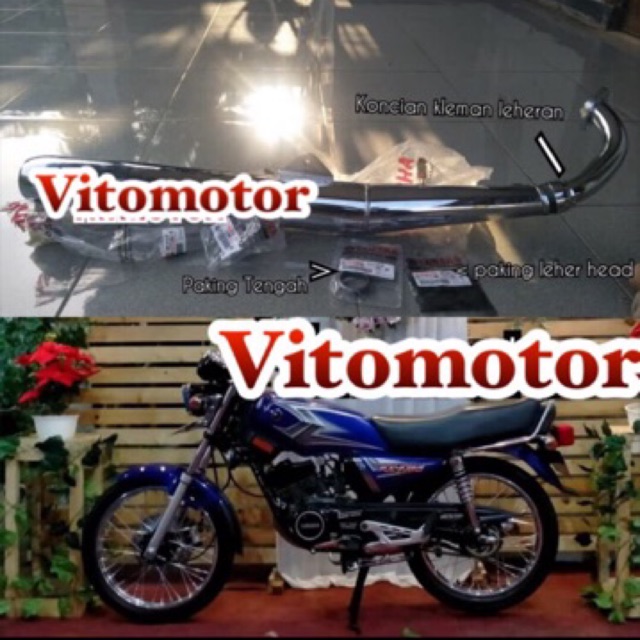 TERMURAH KNALPOT RX KING STANDAR ORIGINAL BARU FULL SET SIAP PASANG