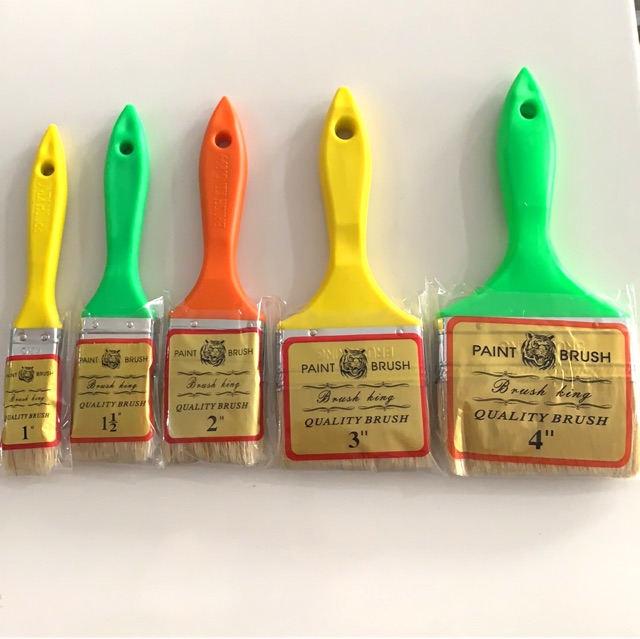 

SET KUAS CAT ISI 5 (PER UKURAN 1 pc) KUALITAS BAIK , HARGA MURAH