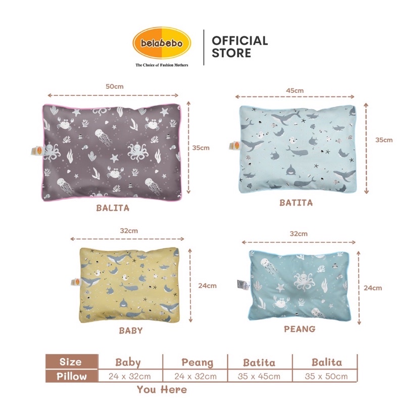 Belabebo Bantal Bayi - Bantal bayi anti peyang