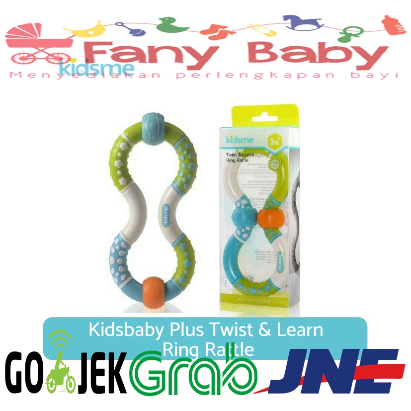 Kidsme Kidsbaby Twist &amp; Learn Ring Rattle 3m+