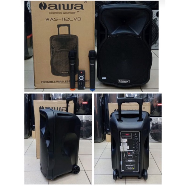 speaker aiwa 12 inch buletooth was-112 LVD