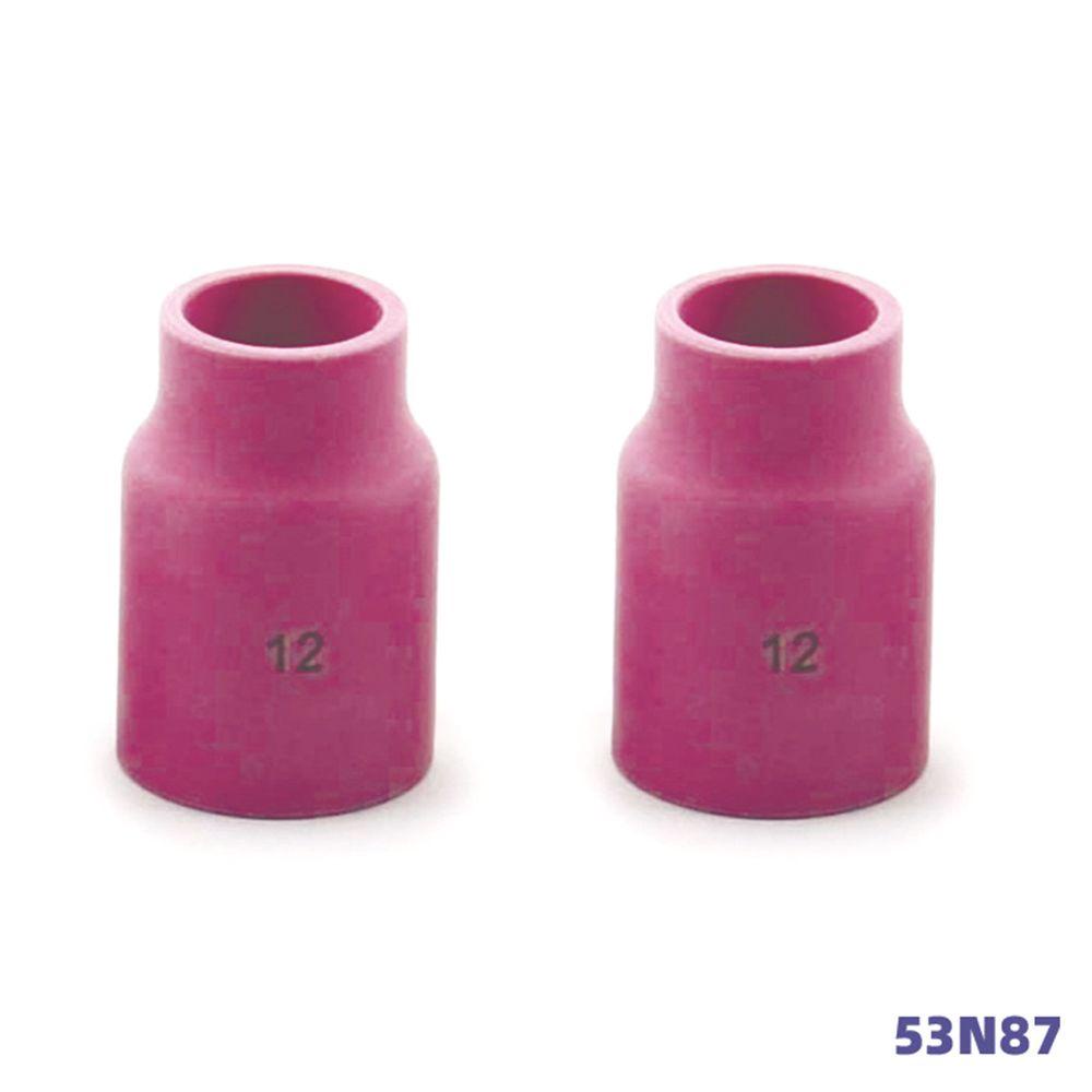 Solighter 10pcs Nozzle Keramik 57N75 57N74 53N88 53N87 Torch Tip Nozzle Perisai Cup WP17 /18 /26