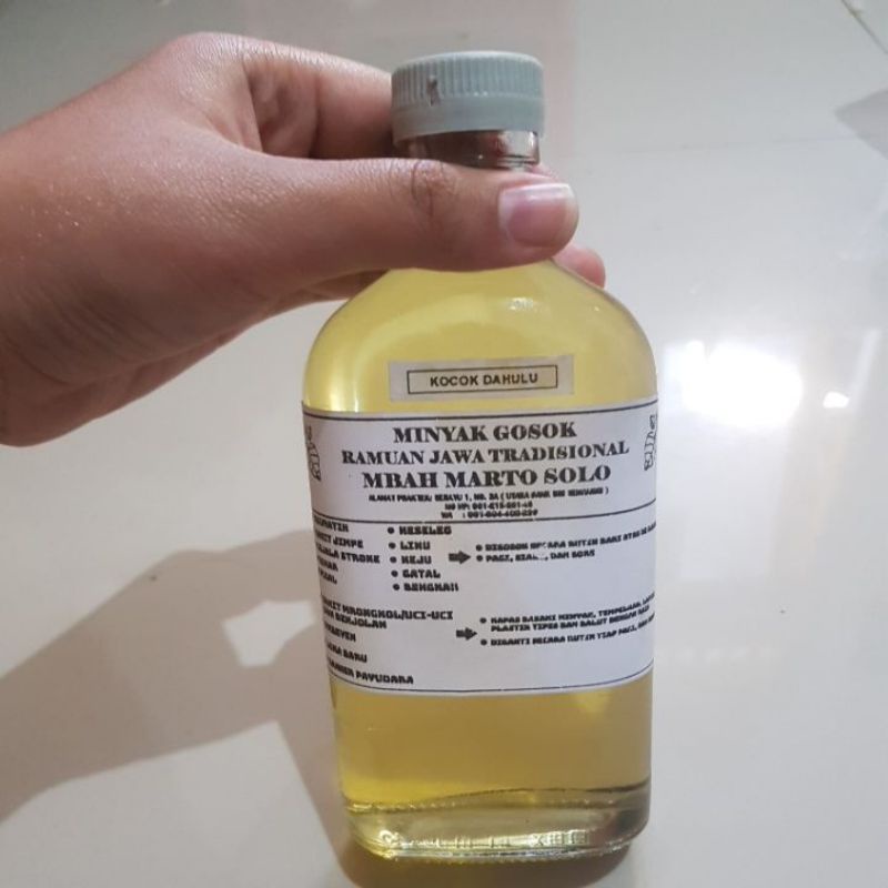 Minyak Gosok Mbah Marto 250ml Asli Solo