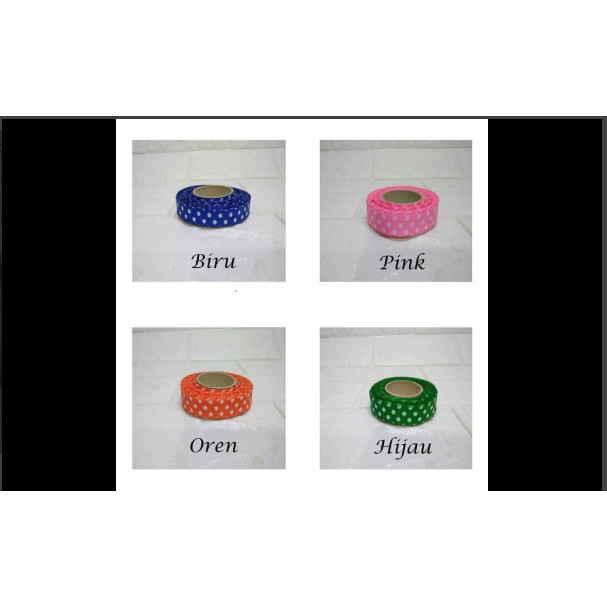 

Pita Polkadot 1/2 inch Aneka Warna Warni Termurah Meriah Dekorasi Bahan Kerajinan Tangan Seni Kawaii
