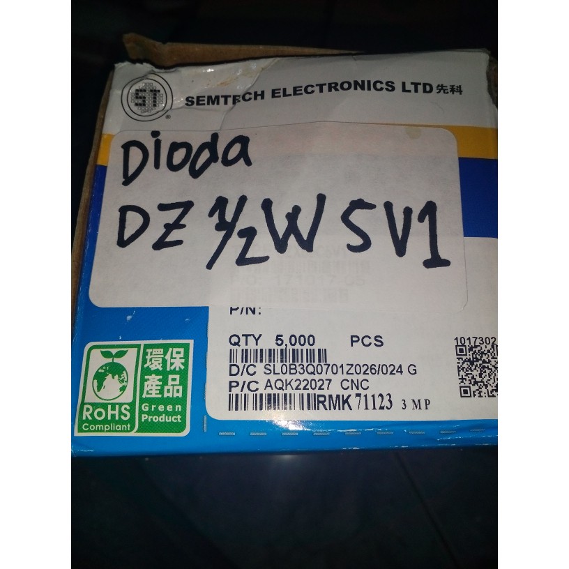 Dioda zener ½wat 5V1 Dioda zener 1/2watt 5V1 Dioda zener 0,5watt 5V1 1/2 watt 5v1 0.5 watt 5v1 0.5wa