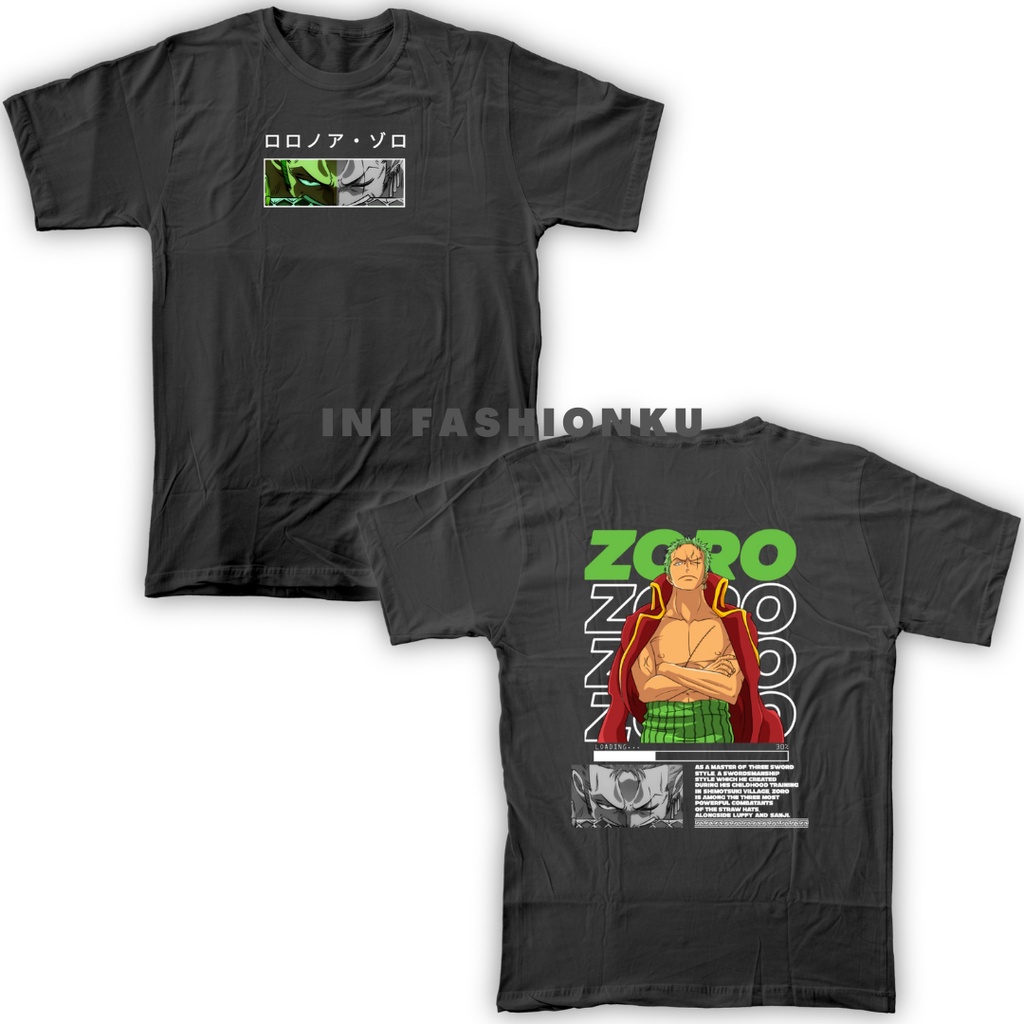 T-SHIRT PRIA ZORO 01PIECE SERIES 01/  SABLON DTF KEKINIAN/T-SHIRT PRIA CUSTOM WANITA UNISEX/KAOS UNISEX