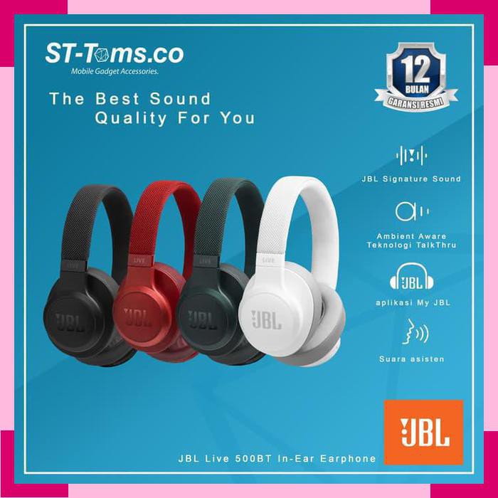 JBL Live 500BT 500 BT Wireless Over Ear Headphone