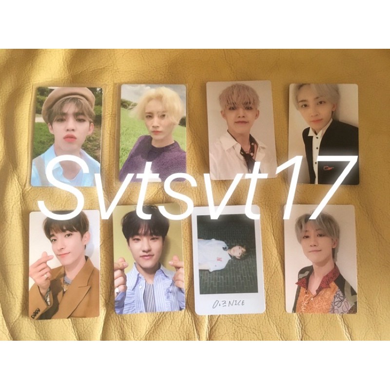 SHARING PC PHOTOCARD SEVENTEEN AN ODE HOPE TRUTH VERSION JEONGHAN DK THE8 SCOUPS BERET HOSHI WONWO