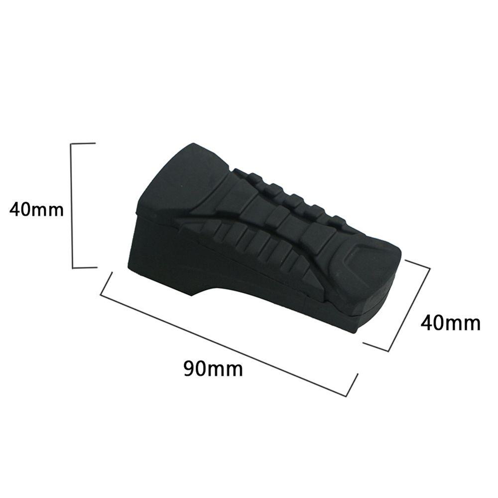 Populer Pijakan Kaki Karet Penutup Non-Slip Belakang Socle Pedal Rear Footpeg Plate Pijakan Kaki Klem As Pasak Kaki Untuk BMW R1200GS ADV 14-16 LC ADV