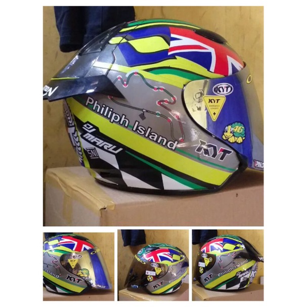 decal half face alex rins 2021 semua merk helm INK/KYT/NHK/DLL
