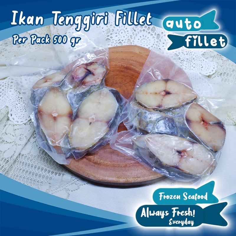 

IKAN TENGGIRI STEAK FROZEN FRESH KUALITAS PREMIUM MURAH GRAB GOSEND
