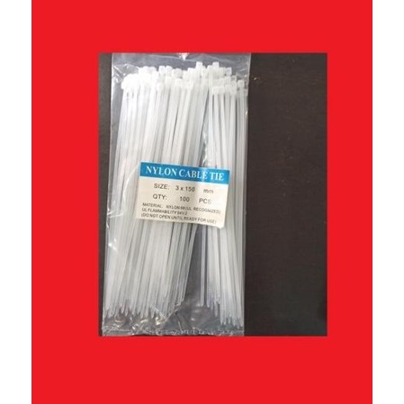 

Kabel Ties 3 Mm X 150 Mm Plastik Nylon Putih High Quality Nivic00 Ayo Beli