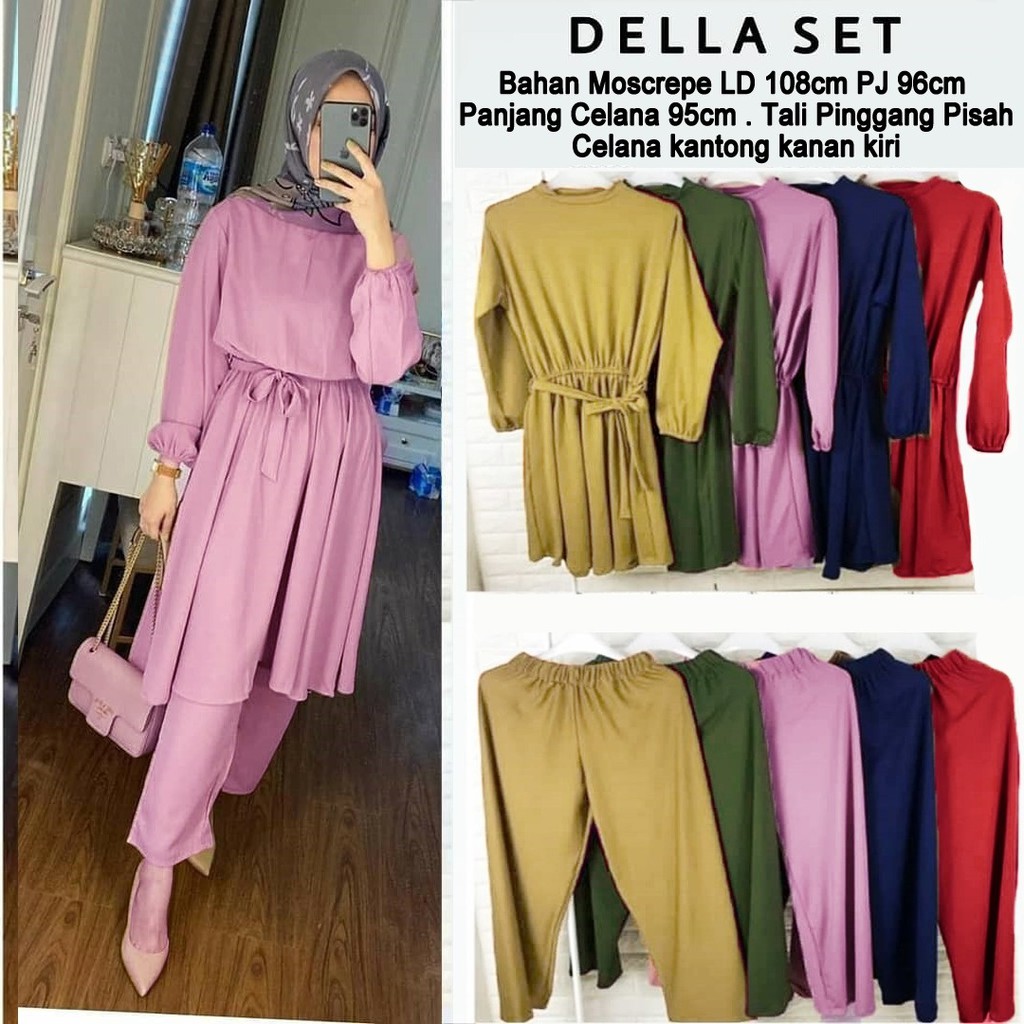 SETELAN SET TUNIK DELLA  04