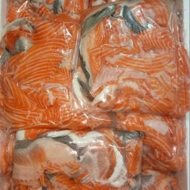 

Tetelan ikan salmon fress.