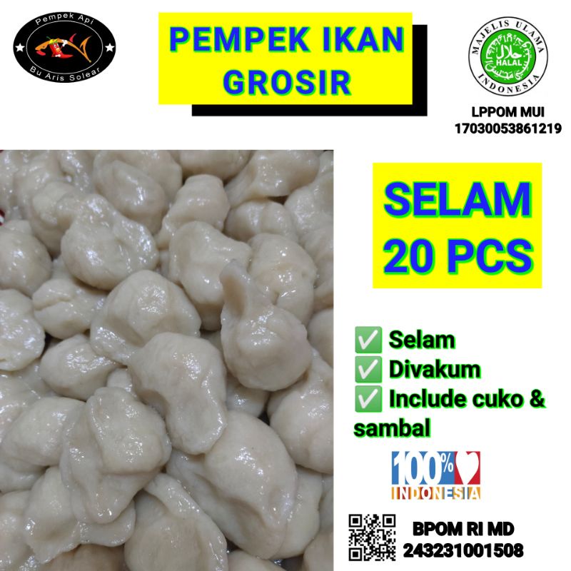 

PEMPEK IKAN RESELLER MURAH SELAM 20 BIJI | PEMPEK PALEMBANG