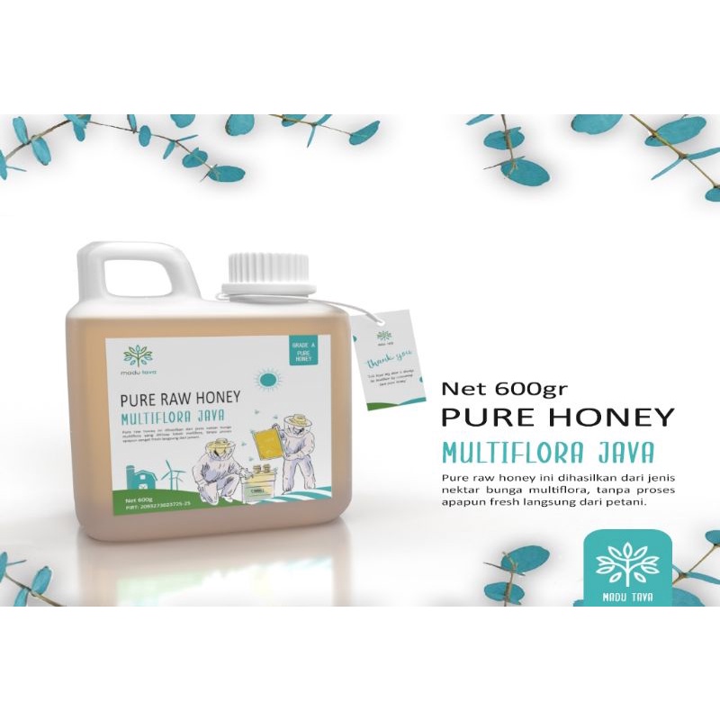 

Madu Asli 100% Tava Nektar Multiflora 600gr Raw Honey