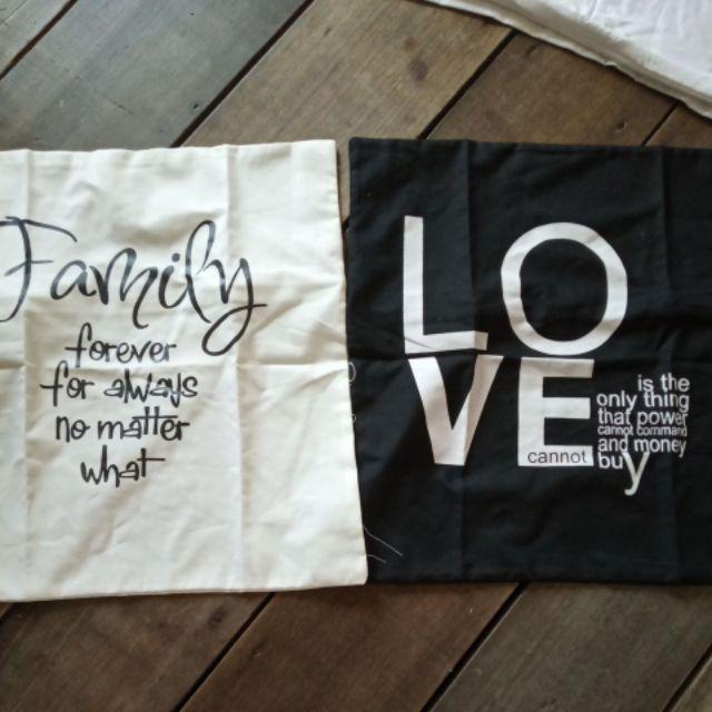 Sarung Bantal Kursi/sarung Bantal Tulisan/sarung Bantal Kata Murah