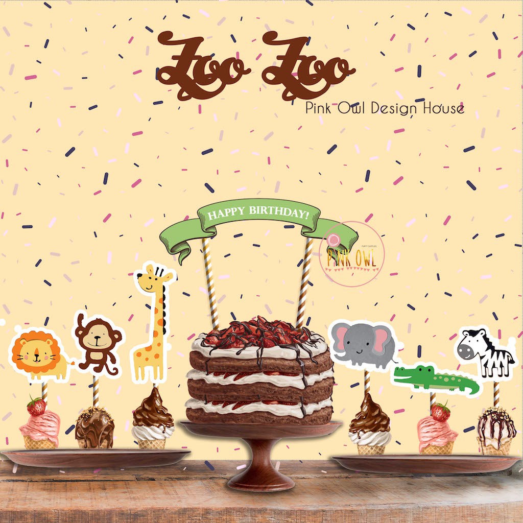 Zoo Zoo Cake Topper