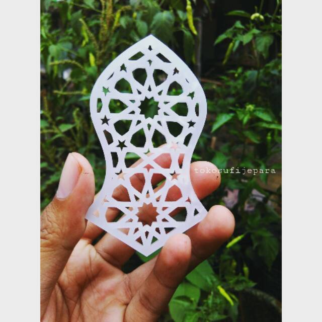 Hiasan Terompah Nabi Geometry