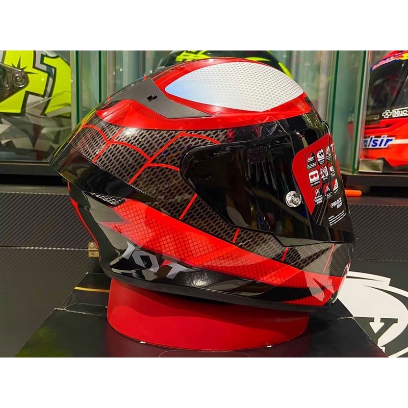 helm kyt ttcourse marvel spiderman limitied edision / kyt ttc spiderman