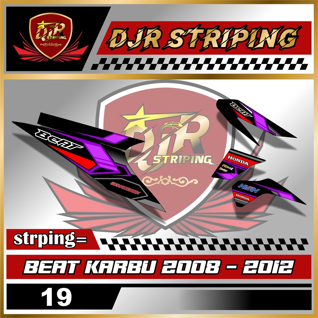 STRIPING VARIASI BEAT KARBU 2008 - 2012