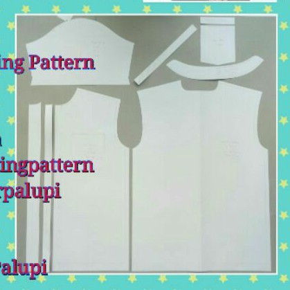 Pola Produksi Baju Koko Pria 03 - Pola baju - sewing pattern