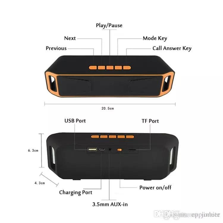 SPEAKER BLUETOOTH A2DP SC208 KUPING SUPER BASS