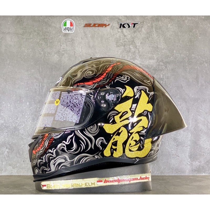 ZEUS HELM ZS 822 AO15 BLACK RED - ZEUS 822 FULL FACE MOTIF AO15 - HELM ZEUS FULL FACE-Helm+spoiler3D