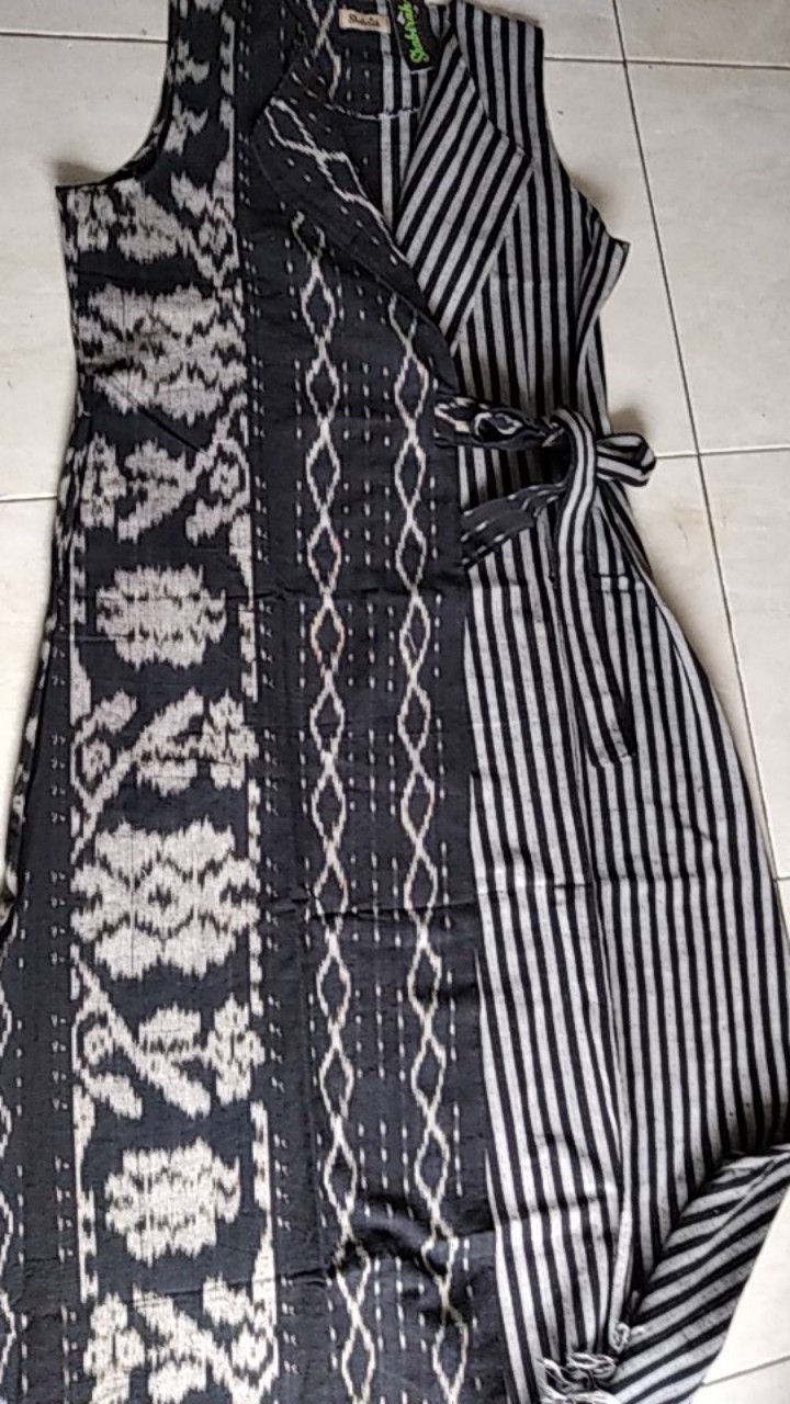 Albania Long Outer Etnik Tenun Original By Shabirah