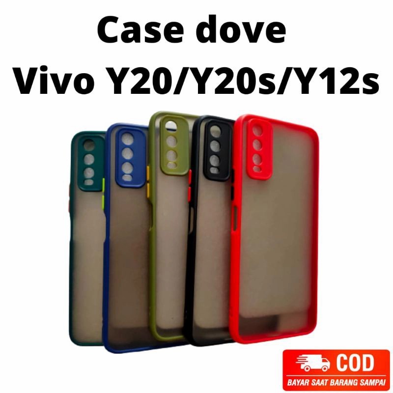 VIVO Y20 Y20S Y20 2021 Y20S G Y12S Y12S 2021 CASE DOFF HARDCASE MATTE DOVE TRANSPARAN FUZE AERO CASE CASING PROTECT CAMERA COVER PELINDUNG KAMERA Y20 S G