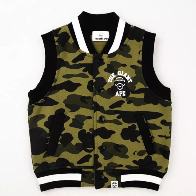 NEW Ape Rompi Camo / The Giant Ape Bape Vest Camo / Rompi Anak Cowok Army Swag Boy