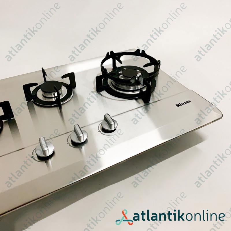 Kompor gas tanam built-in hob 3 tungku RINNAI RB-713N S RB713NS