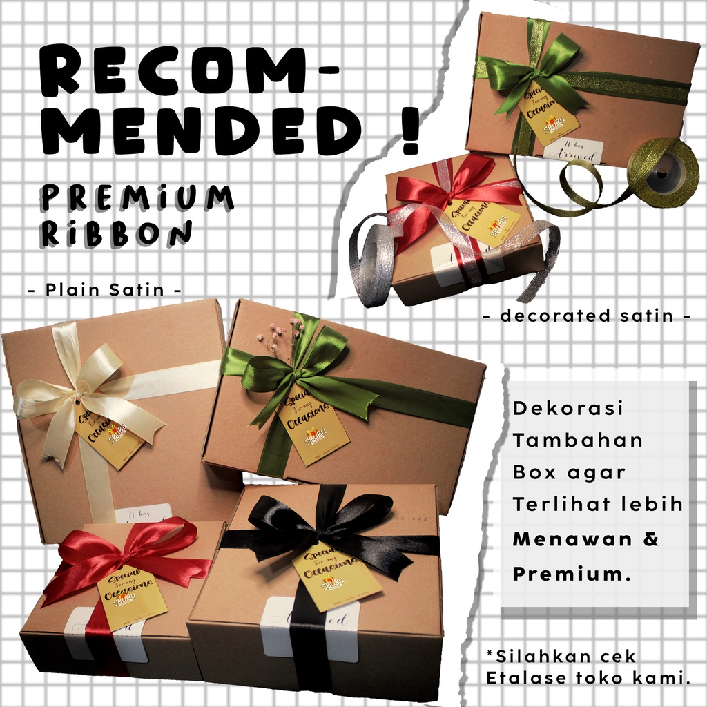 

Dekorasi Pita Satin EXTRA Pita Satin Salur
