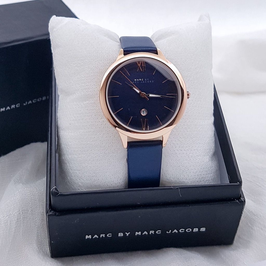 Jam Tangan Wanita K3459Z Tali Kulit Tanggal Aktif Free Box &amp; Baterai