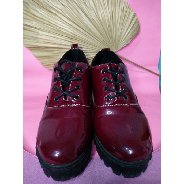 KIMBER SHOES MAROON GLOSSY